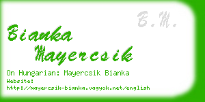 bianka mayercsik business card